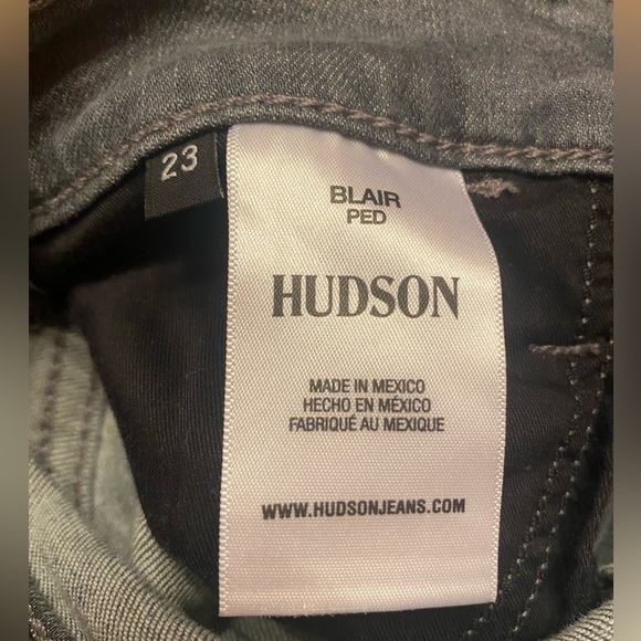 HUDSON BLAIR - high rise straight cropped jeans size 23 color- pedal casual NWOT - Picture 11 of 12
